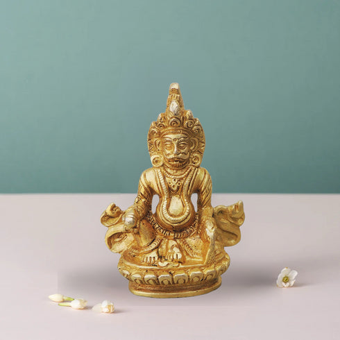 Brass Kuber Ji God Idol Statue 0.375Kg